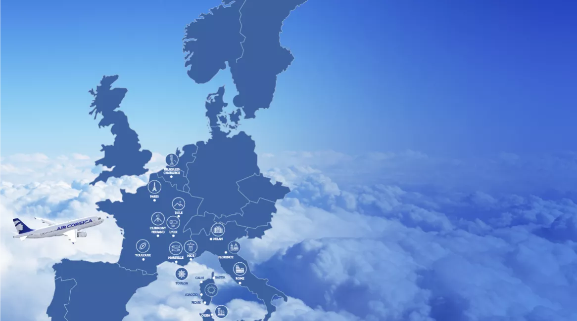 Destinations air corsica